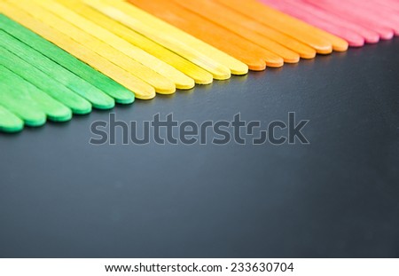 Colorful wooden stripe 