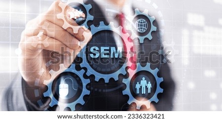 SEM Search Engine Optimization Traffic Website Internet Business Technology Communication Concept