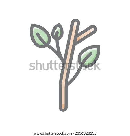 Serene Grass, garden turf, lawn Vector Awesome Fill Icon