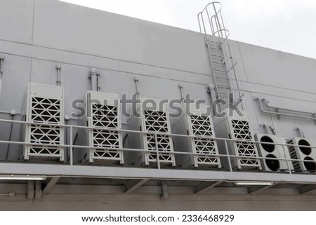 Picture of a steel frame to support the Condensing unit.,Air conditioning work,Their main function is to condense refrigerant.