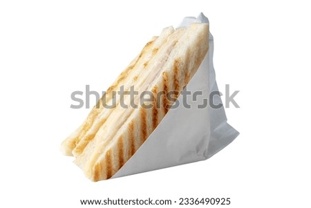 sandwich .Grab Go fast food.isolated white Royalty-Free Stock Photo #2336490925