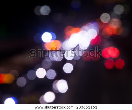Abstract circular bokeh background of traffic lights