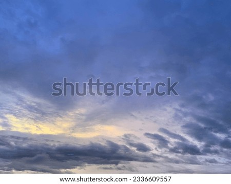 Picture of the sky before sunset, beautiful, colorful