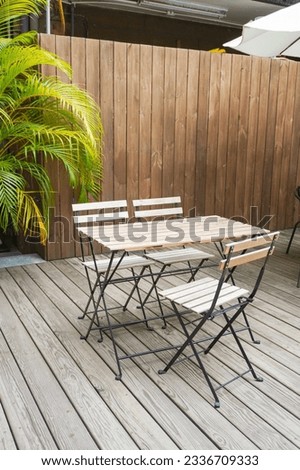 street chair photography - outdoor dining table