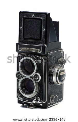 Old  Photo camera with twin lens