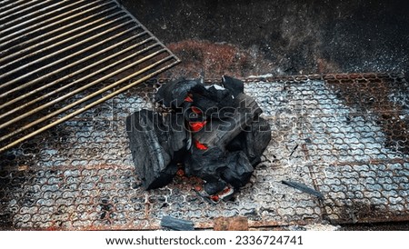 Photo of fire charcoal in charcoal stove