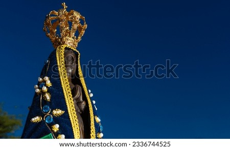 The holy image of Our Lady of Aparecida, the patron saint of Brazil