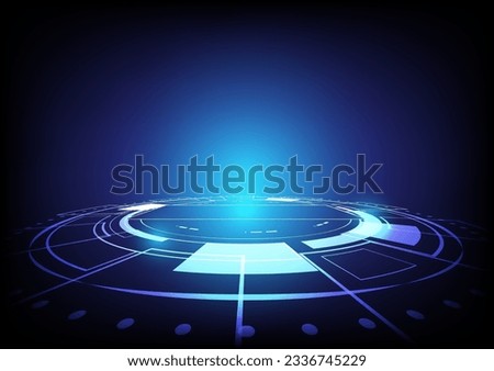 Abstract technology background Hi-tech communication concept futuristic digital innovation background vector illustration, Bright circle and shine the light within.	
