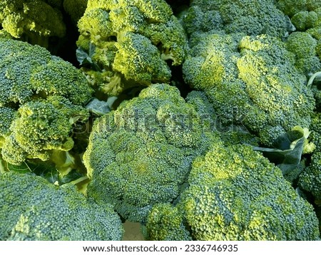 Broccoli in a supermarket. It is a healthy vegetable.