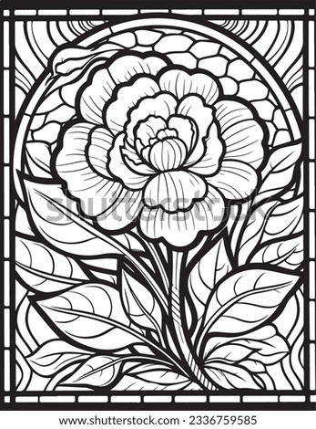 Flower coloring page. Flower coloring book pages. Flower vector black and white line art sketch drawing. Rose coloring pages for adults. Rose flower vector. Hand drawn floral background illustration.