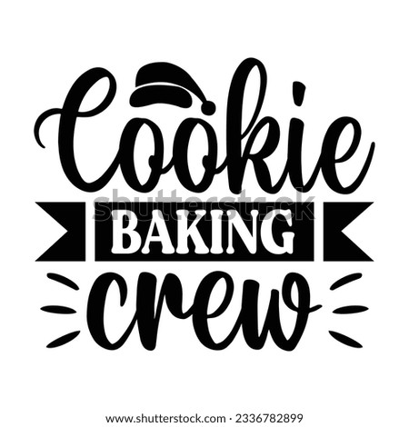 Cookie Baking Crew t-shirt design, vector file 