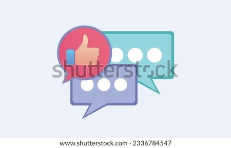 Reviews icon, customer reviews, awareness symbol.on white background.Vector Design Illustration.