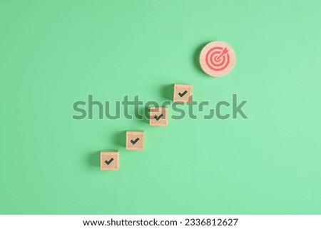 Target icon. Goal symbol. Arrow hit the middle point of dartboard. hight quality photo