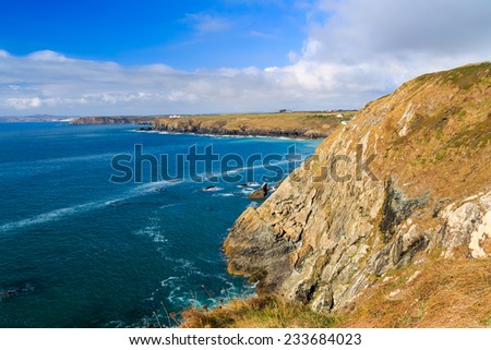 Coastline at Mullion Cove Cornwall England UK Europe