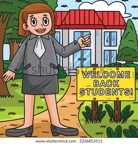 Back to School Welcome Back Students Colored 