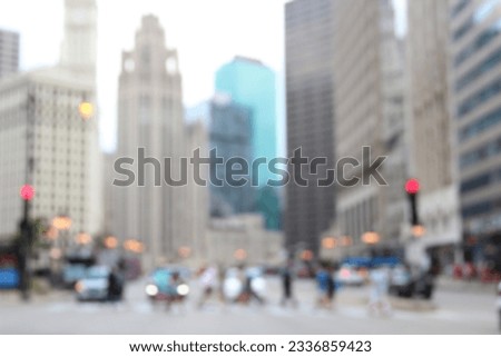 City view blurred background. Office and window view background, Bokeh and copy space