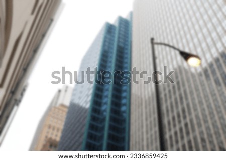 City view blurred background. Office and window view background, Bokeh and copy space