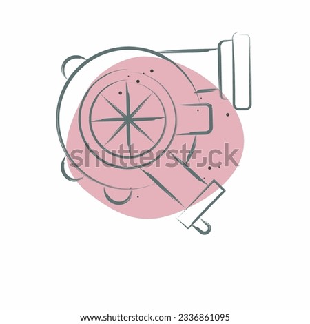 Icon Turbo. related to Racing symbol. Color Spot Style. simple design editable. simple illustration