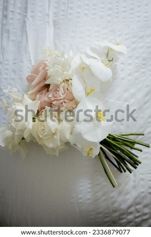 Bridal bouquet with exotic flowers