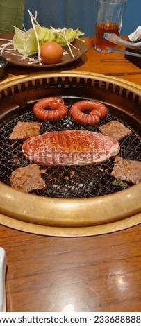shape the meat into a picture of a face when bbq wkwk