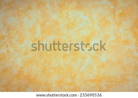 Yellow cement wall texture background