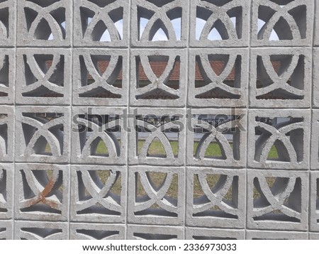 room divider background made of cement with a simple pattern