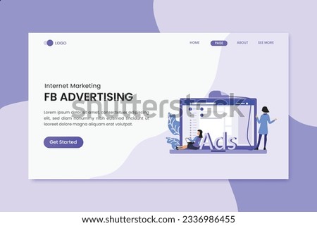 Facebook Advertising Internet Marketing Landing Page