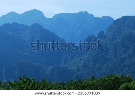 beautiful mountain landscape pictures in Laos