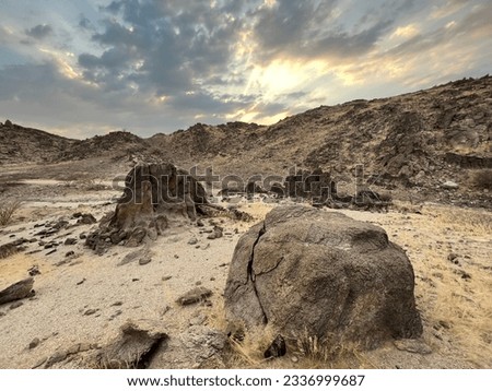 A beautiful evening from moon valley located in Jeddah Saudi Arabia