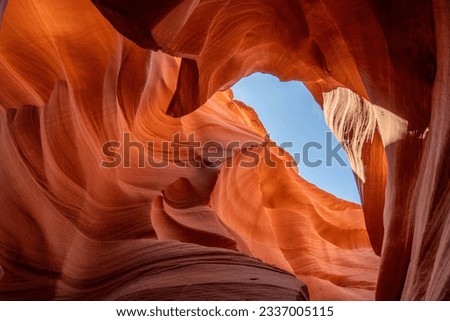 lower antelope canyon in page arizona Royalty-Free Stock Photo #2337005115