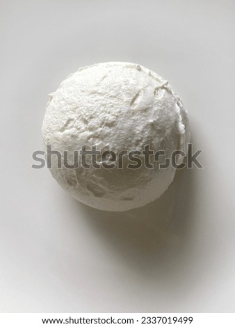 greek yogurt on a white background.