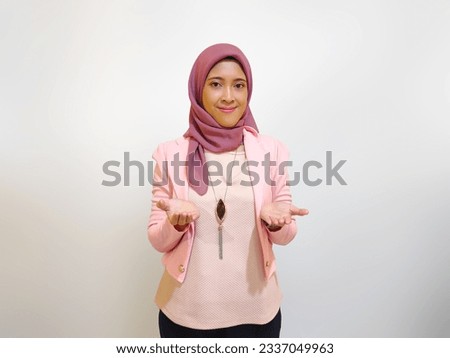 Young lady wearing Pink outfit, advertising concept, isolated over white background. Royalty-Free Stock Photo #2337049963