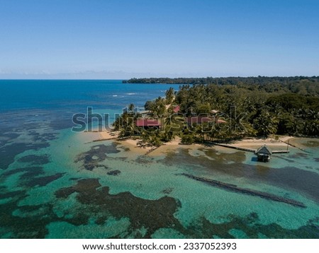 Aerial view of Boca del Drago, Bocas del Toro, Panama - stock photo Royalty-Free Stock Photo #2337052393