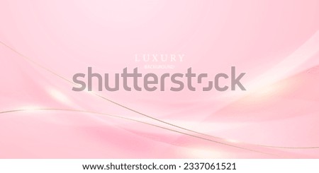 pink abstract background with luxury golden elements vector illustration Royalty-Free Stock Photo #2337061521