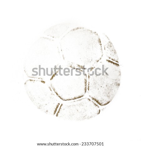 Trace soccer ball Royalty-Free Stock Photo #233707501