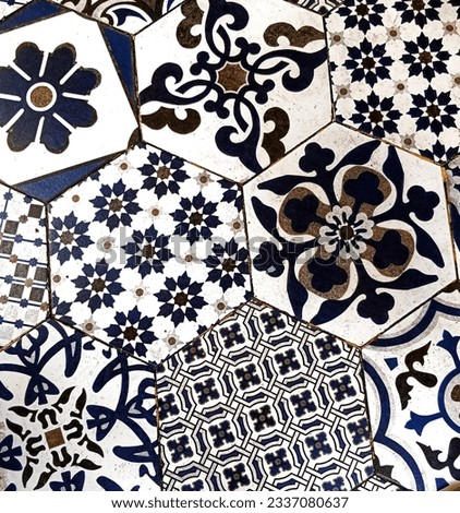 Indonesian traditional batik motif ceramic floor