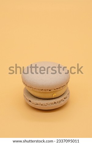 Macaroon on a light background