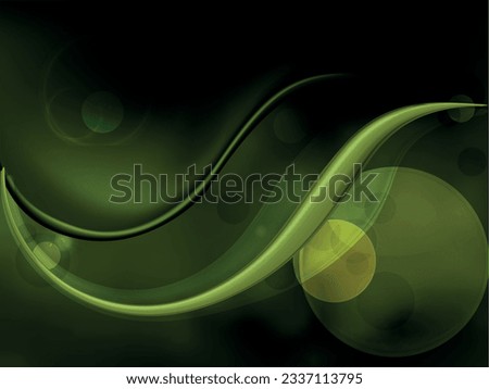 Smoky glowing waves in the dark, abstract background