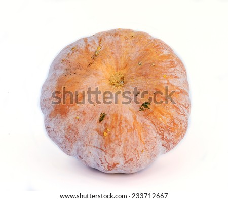 Pumpkin isolated over the white background.