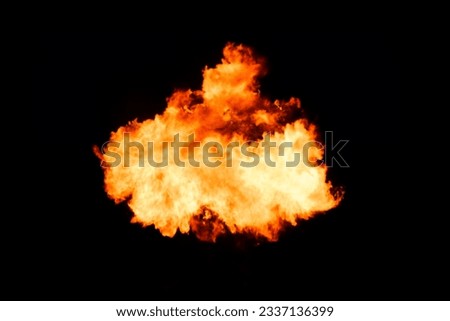 Fire image on a black background