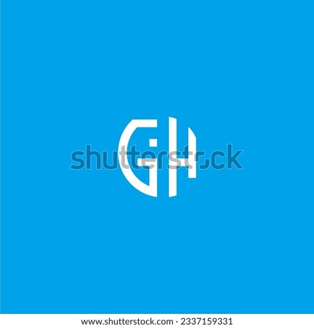 GiH logo creative identity design minimalistic elegant icon vector template