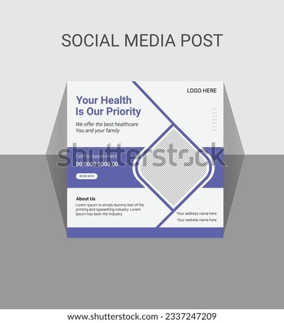 medical social media post design template