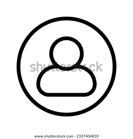 User icon. sign for mobile concept and web design. vector illustration