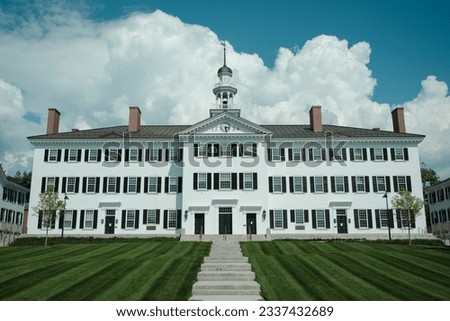 Dartmouth Hall at Dartmouth College, Hanover, New Hampshire