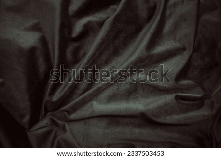 black textile background, sepia velvet with folds background image, dark fabric silk for background web design wallpaper
