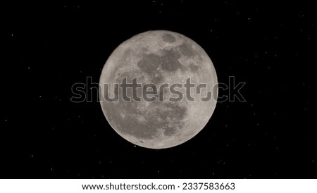 full moon and stars useful as a background