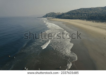 beach aerial photos of Goa, India 