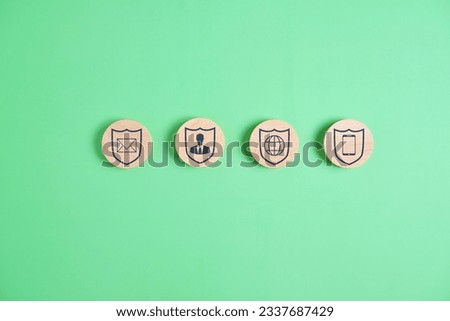 internet privacy icon background. Security icon protection and internet privacy. High quality photo.