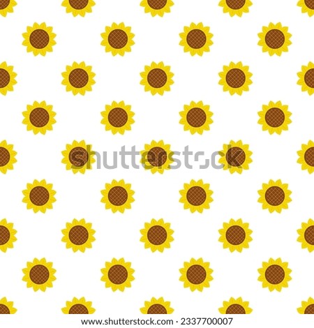 Seamless pattern with cute sunflowers. Colorful pattern for kids textile.