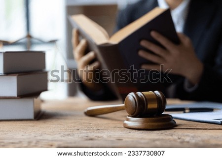 Lawyer and legal justice, Consultants and legal consulting services. Royalty-Free Stock Photo #2337730807